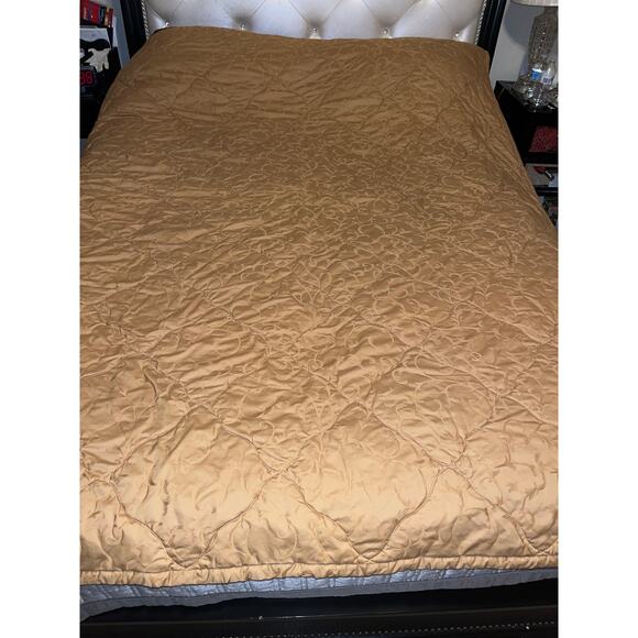 CuddleDown Quilted Comforter Gold Full TWIN Size Mustard - Picture 3 of 10